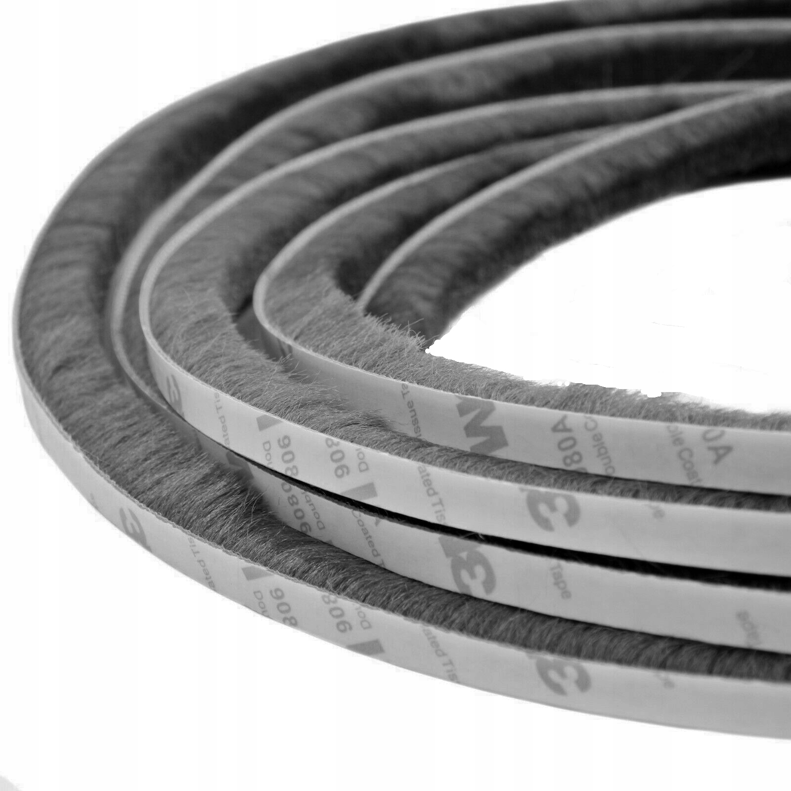 Kartáčové těsnění samolepicí šedé 7 x 18 25 m