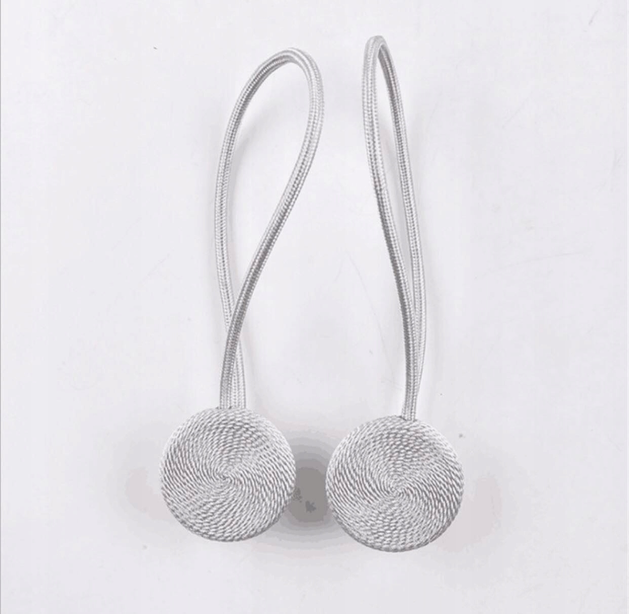 KLAMRA UPIĘCIE FIRAN ZASŁON MAGNETYCZNE SZARA SPINKA DEKORACJA OZDOBNA Marka inna