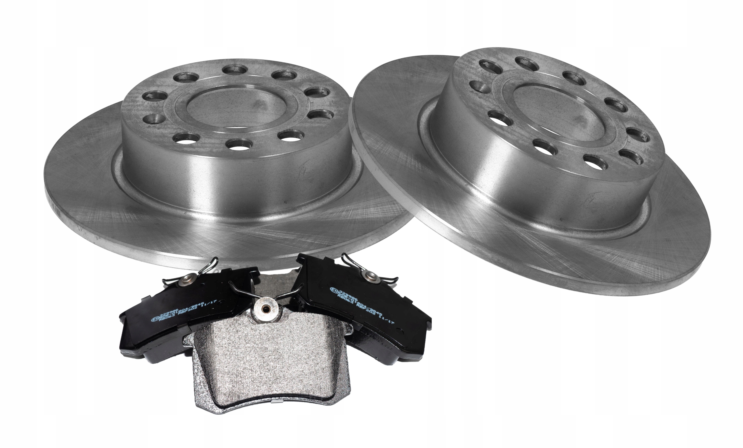 Tarcze x2 z klockami TYŁ do A3 OCTAVIA II LEON ALTEA TOLEDO GOLF V VI