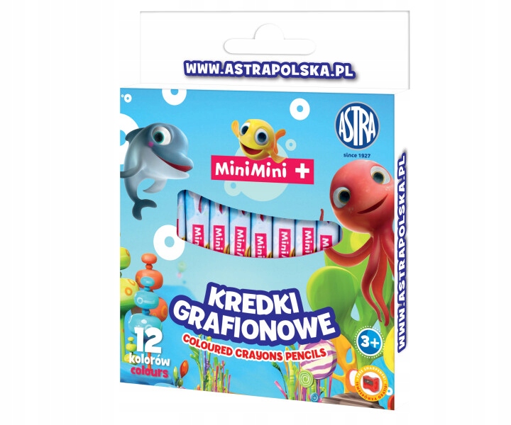 

Astra kredki grafionowe świecowe 12 kol Mini Mini