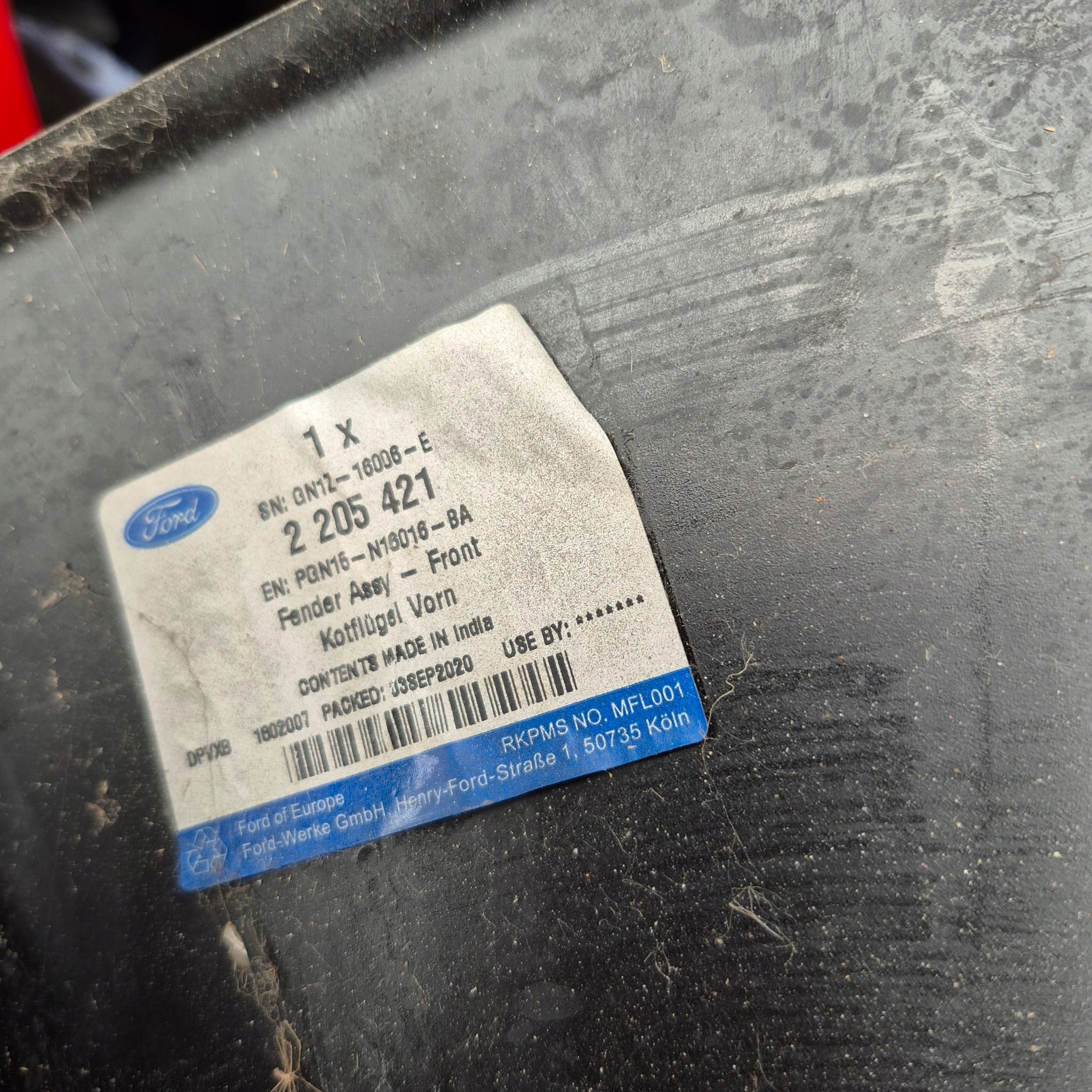 FORD ECOSPORT II 2 12-22 fender front front left