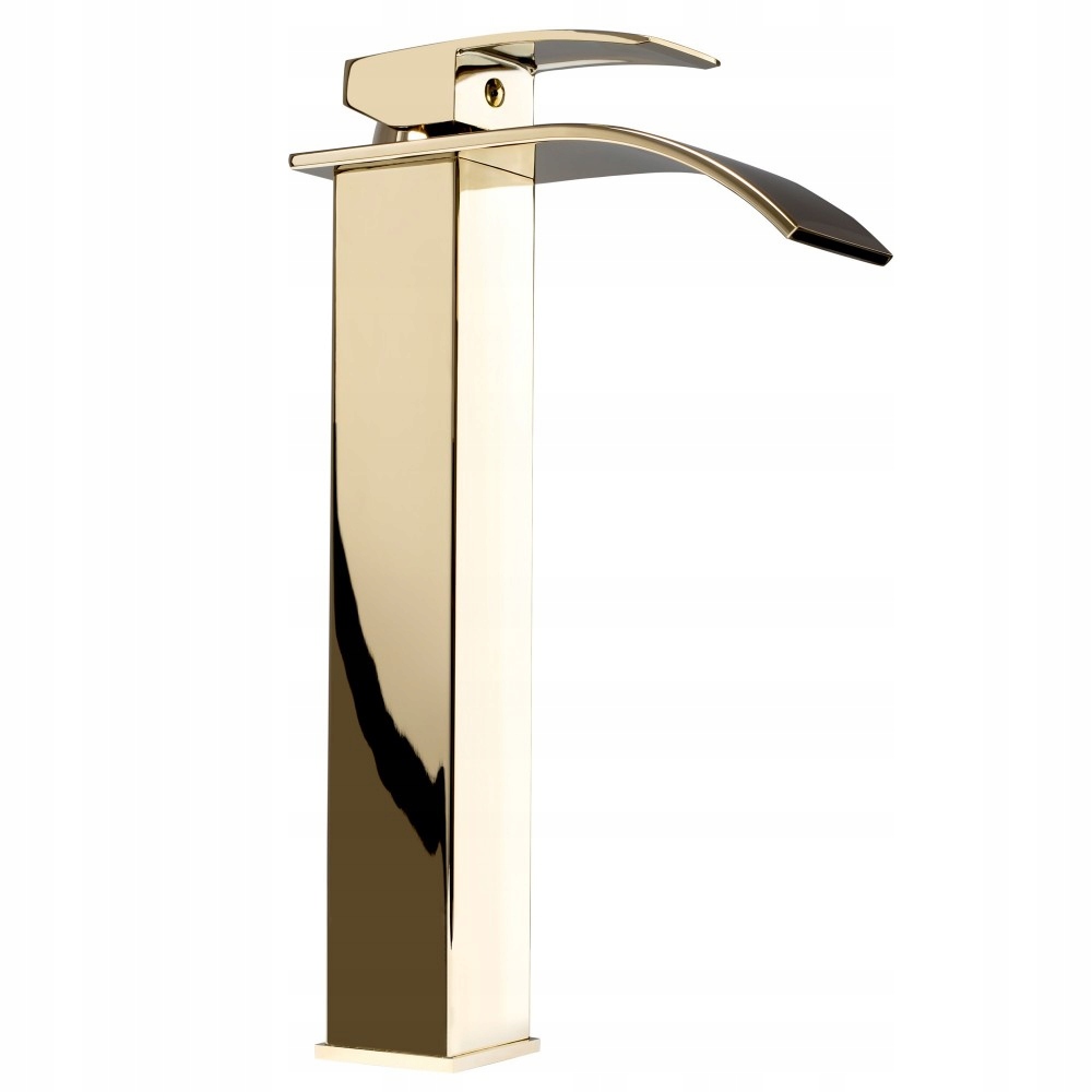 Bateria Umywalkowa Nablatowa LOTUS ZŁOTA Wysoka