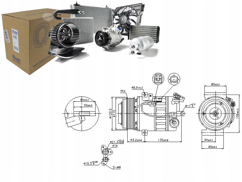NIS89392 Kompresor Klimatizace Nissan X-trail Asistent řidiče #33