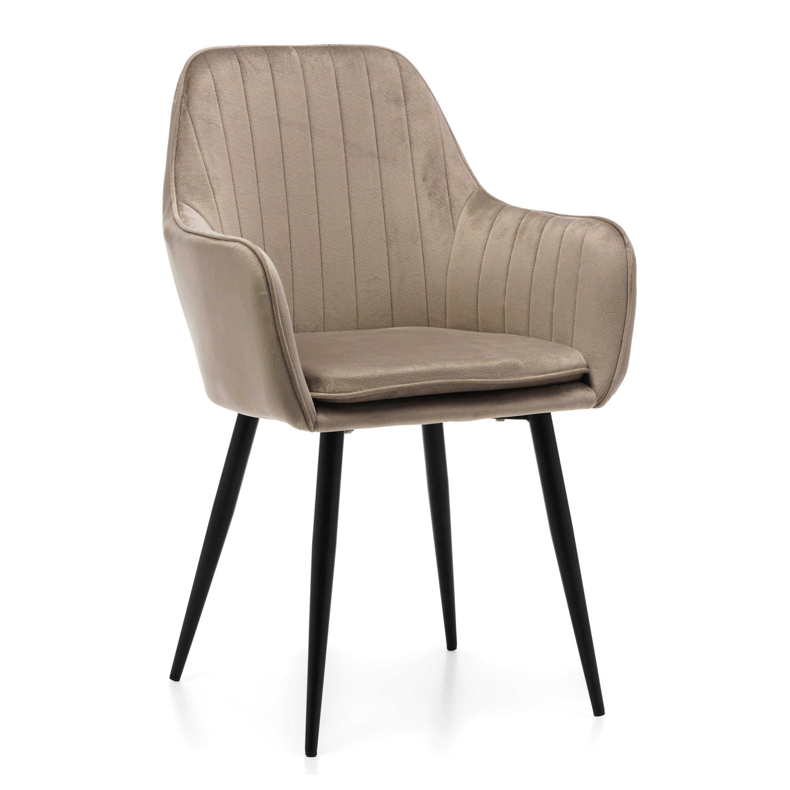 Čalouněná Prošívaná Židle S Velurovou Poduškou Do Obývacího Pokoje Jídelny S Emilií