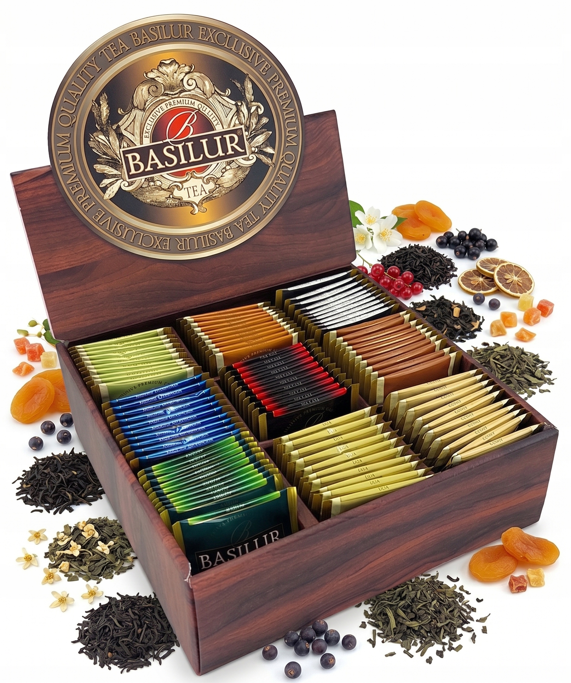 Basilur Ekspozytor Klasyka Gatunku Zestaw Herbat 9 Smaków 90 Kopert