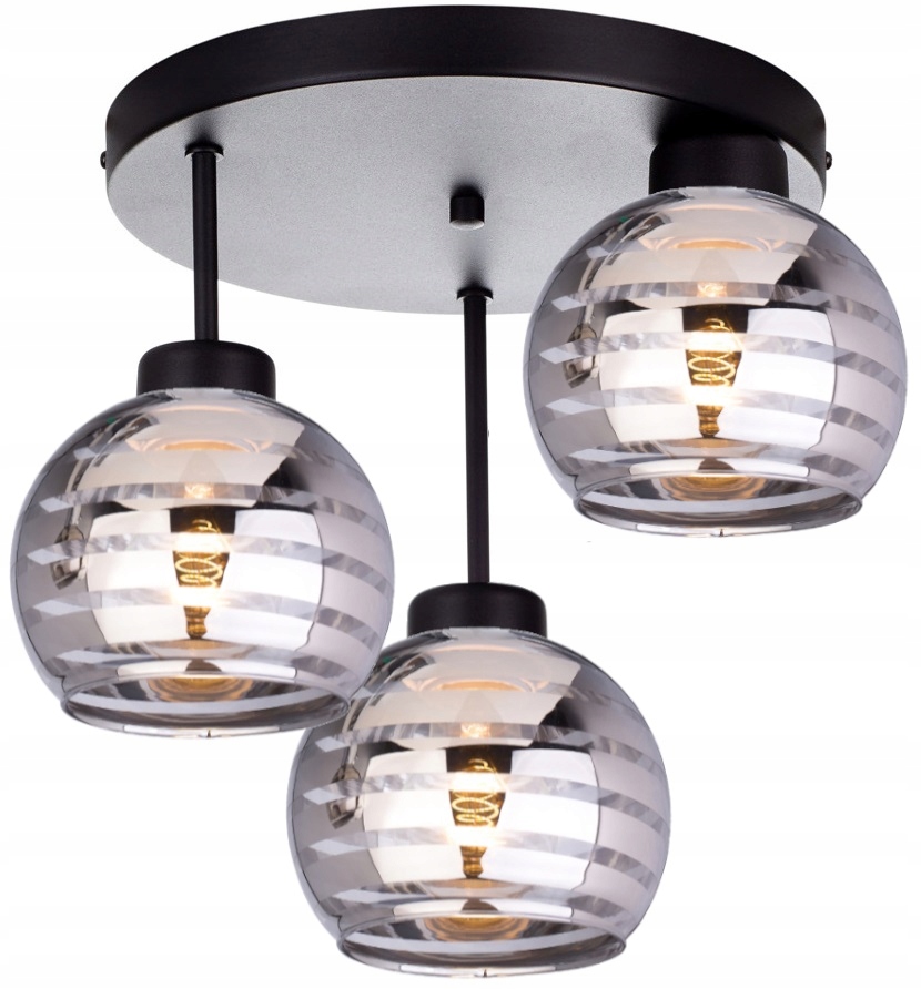 

Szklana Lampa Wisząca Plafon Sufitowa Żyrandol Led