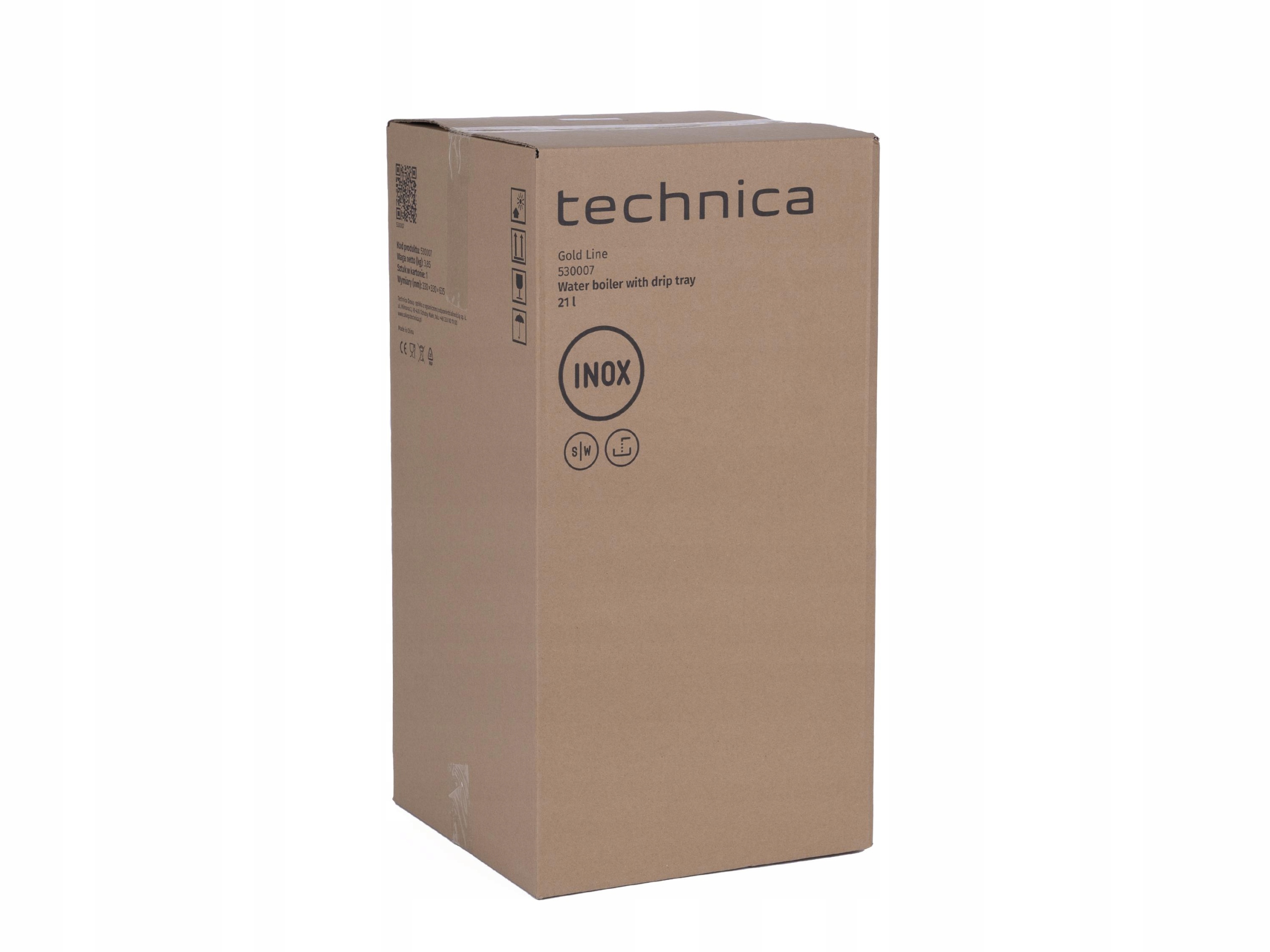 Warnik podgrzewacz do wody 21L stalowy TECHNICA Pojemność 21 l