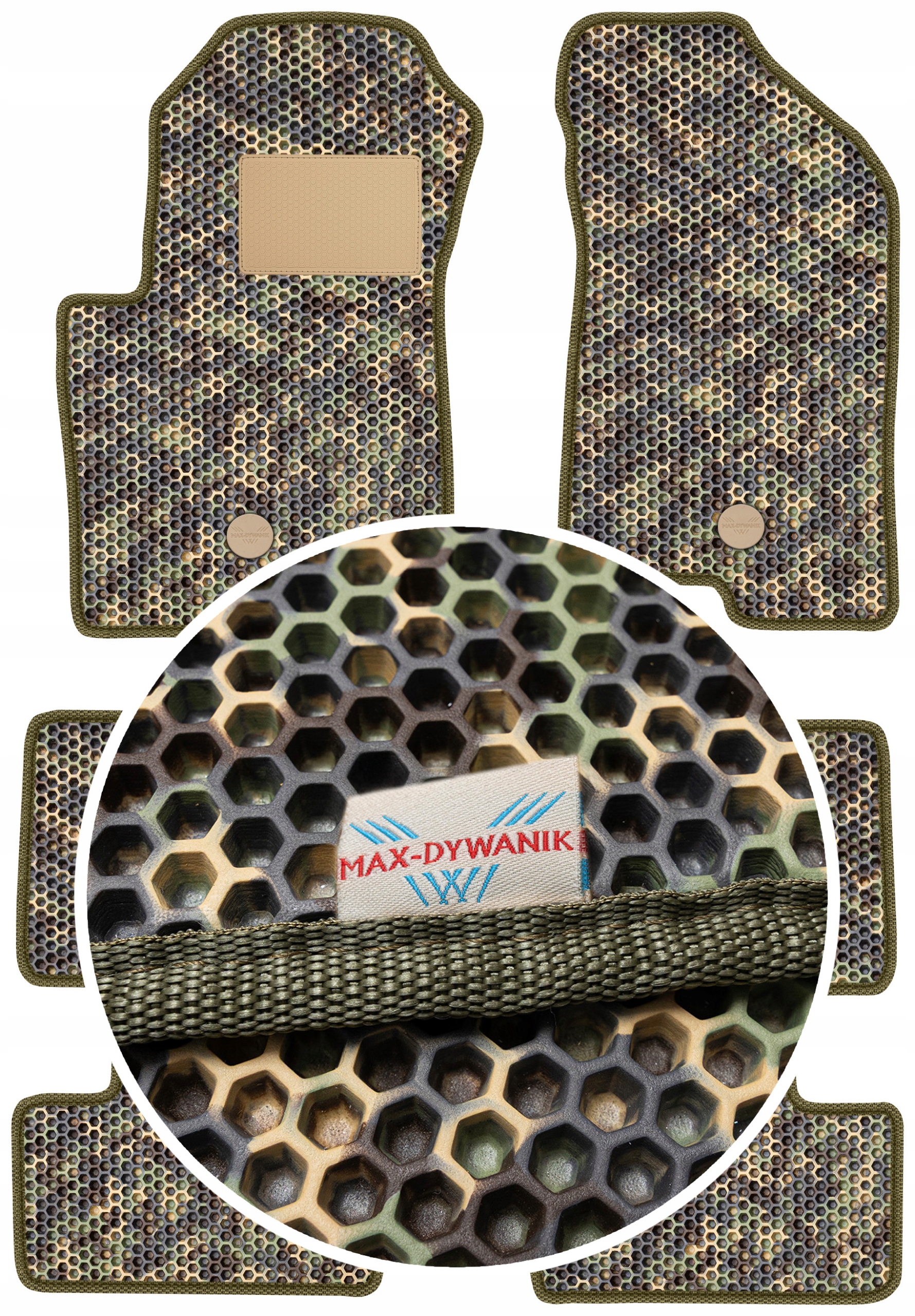 Jeep Compass I 2006-2017 Gumové rohože do auta Eva Moro