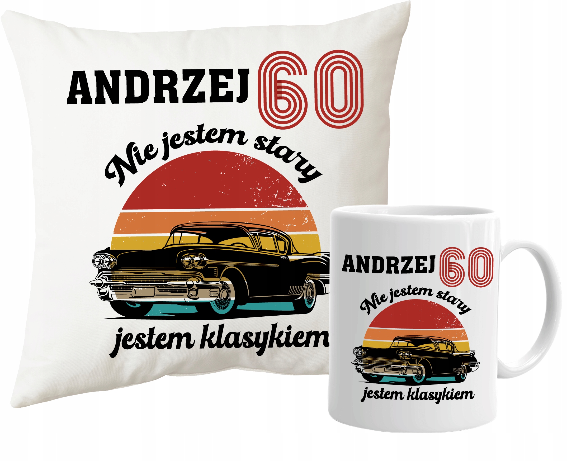 

Poduszka kubek na 60-te Urodziny 60 Lat