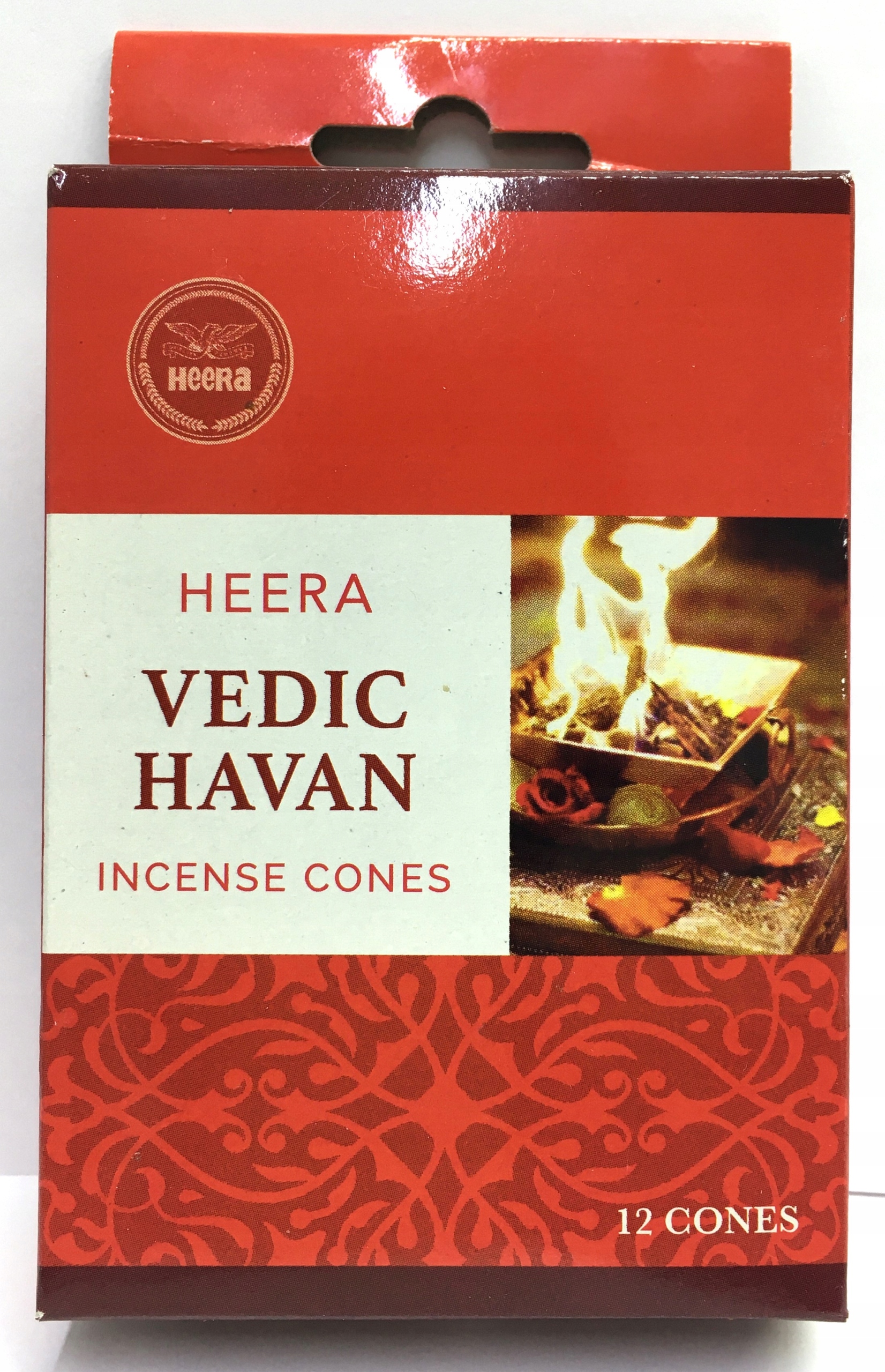 KADZIDEŁKA PŁYNĄCE STOŻKOWE 12SZT. HEERA VEDIC HAVAN