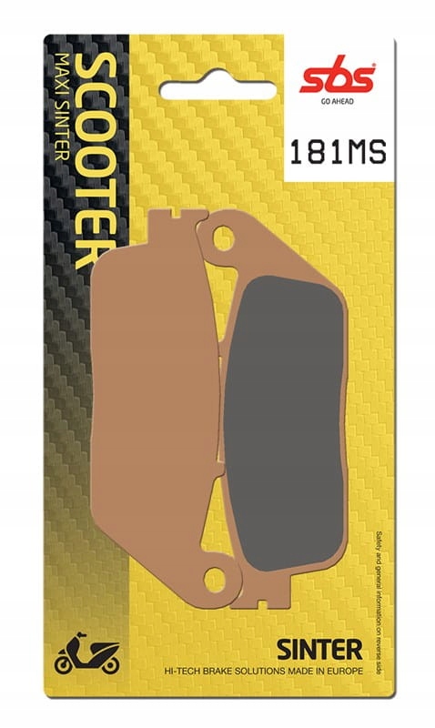 181MS - Гальмівні колодки SBS KH196 Scooter Maxi Sinter