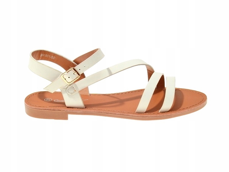 

Sandały Klasyczne gładkie BH1651-SD White r.38