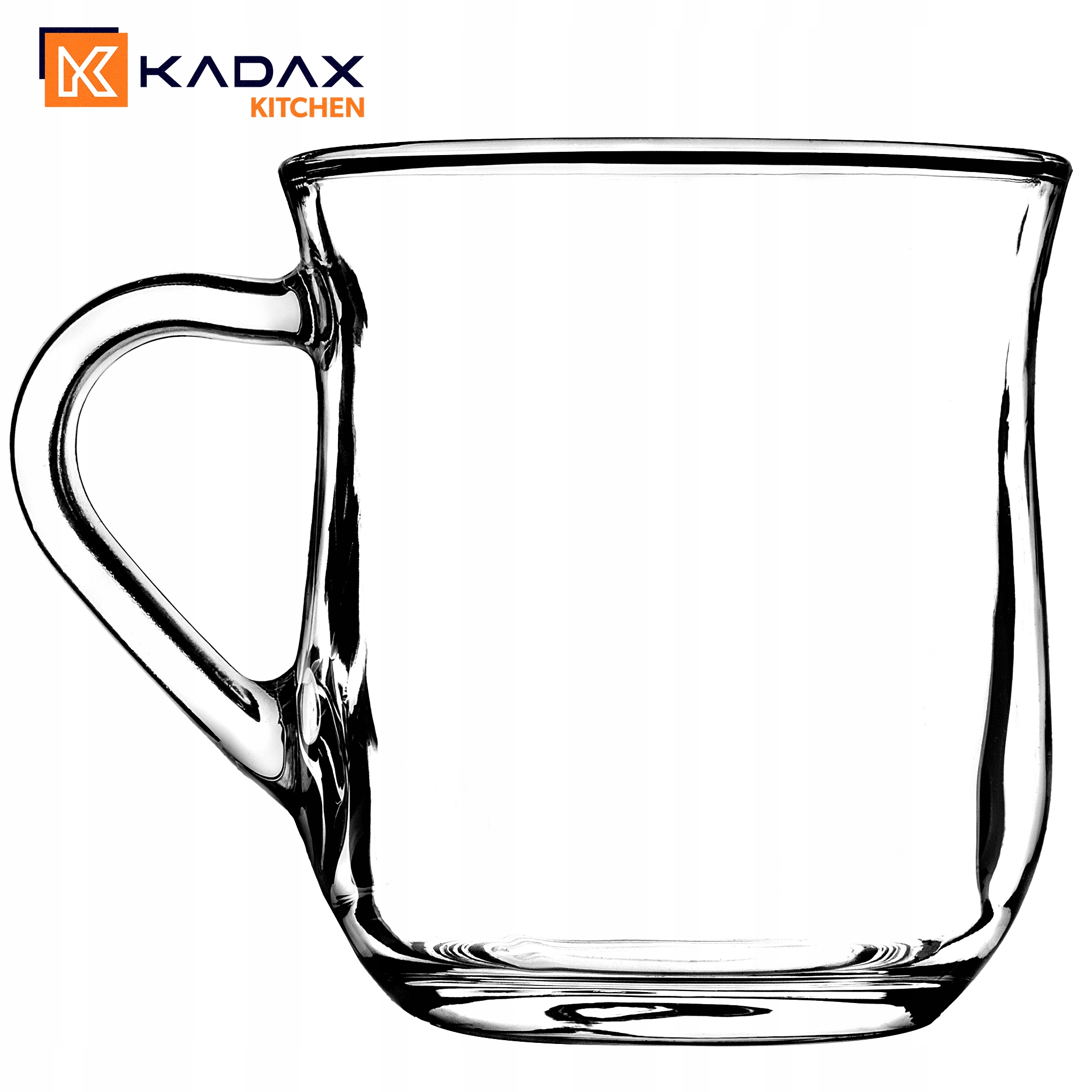 4x SZKLANKI DO KAWY HERBATY 320ml NAPOJÓW SZKLANKA Z UCHEM ZESTAW Pojemność 320 ml