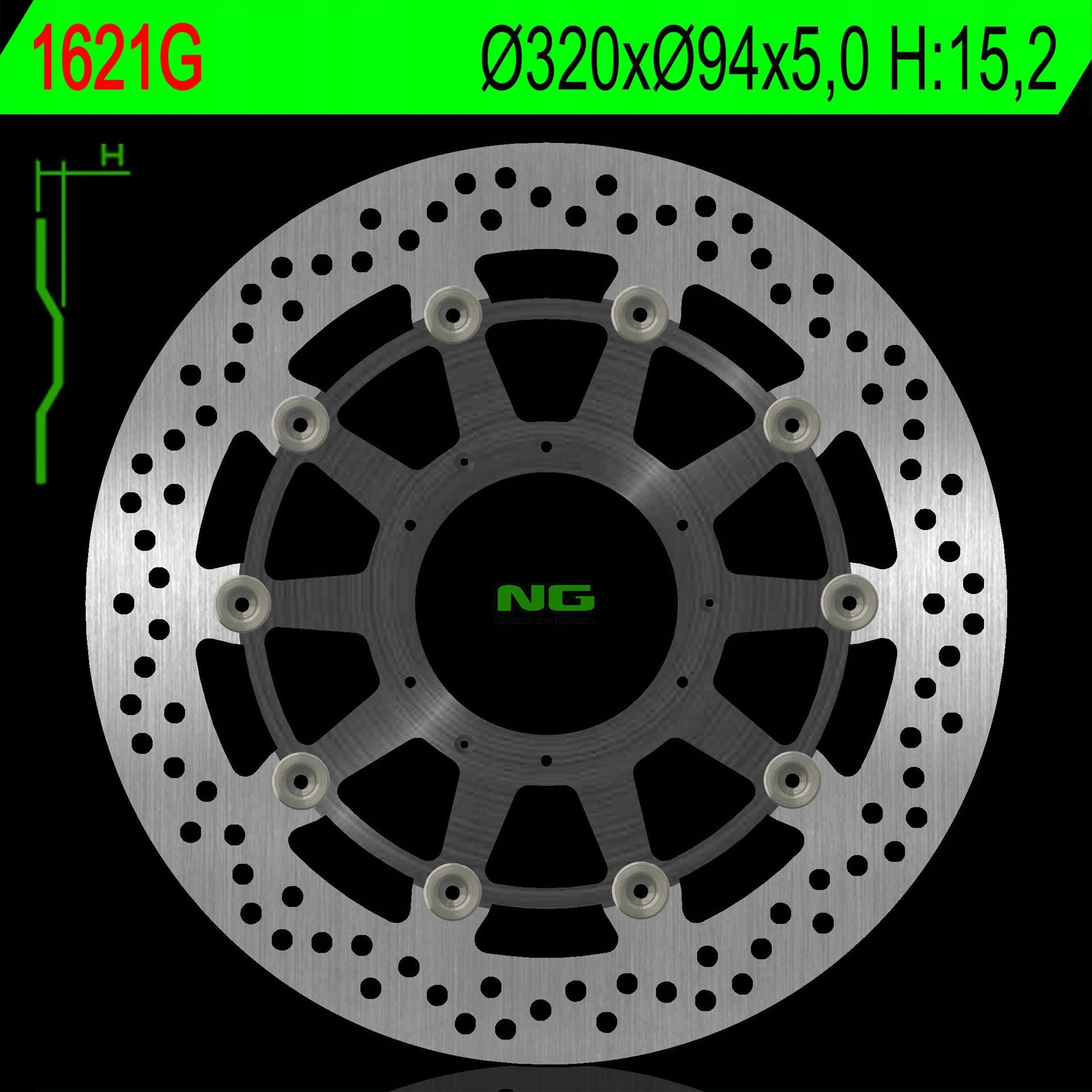 Ng Predný Brzdový Kotúč Honda Cbr 1000RR 09-16 (abs) Hliníkový