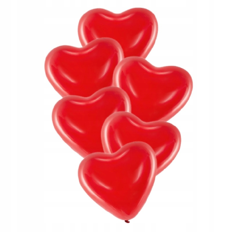 

Balony na Walentynki Serca czerwone 40cm 6 sztuk