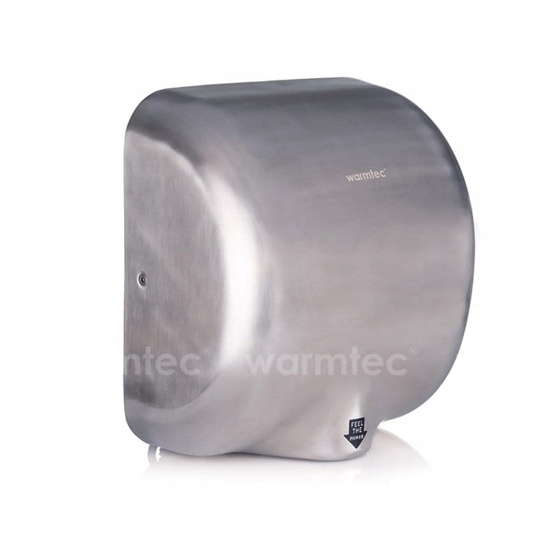 Suszarka do rąk Warmtec AirBlader 1800W, metalowa, stal matowa