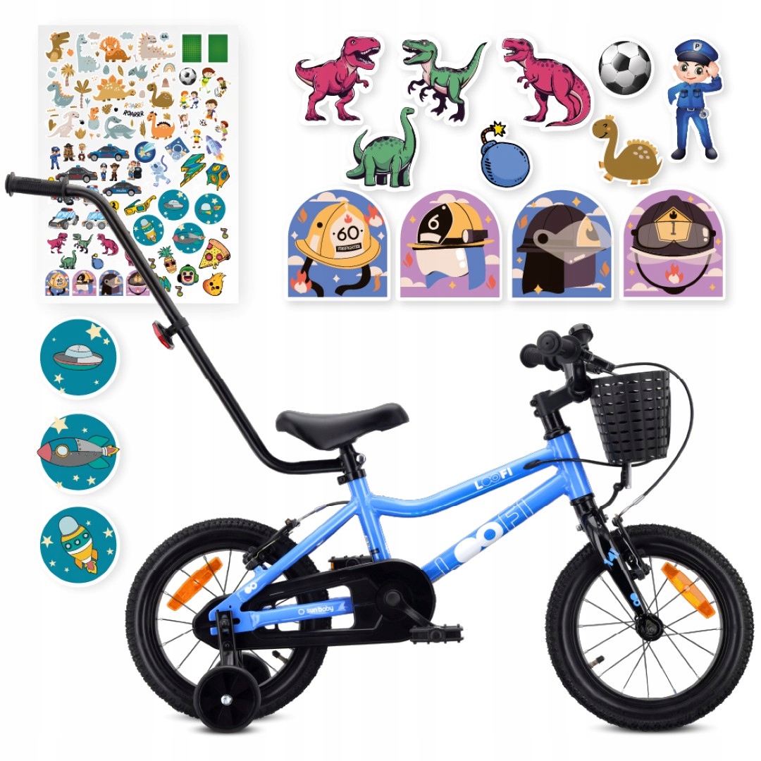 Rower dziecięcy 14 cali dla chłopca Lekki aluminiowy 7,19kg Prowadnik Kółka