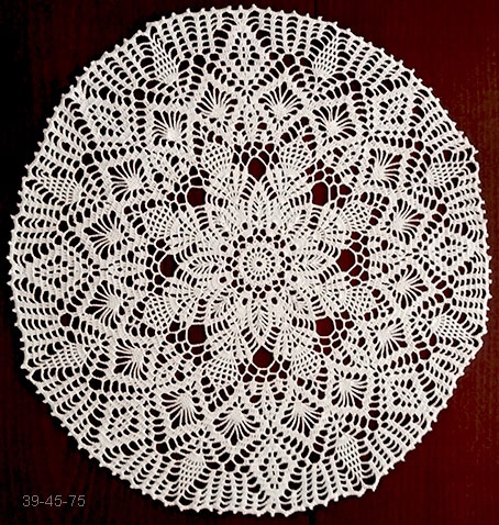 Ubrousek háček, krajka, ruční práce 45cm