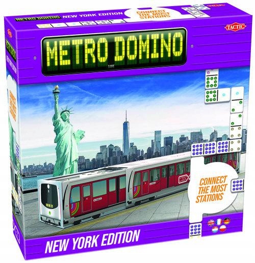 Gry dla DZIECI Metro Domino New York LOGICZNA Marka Tactic
