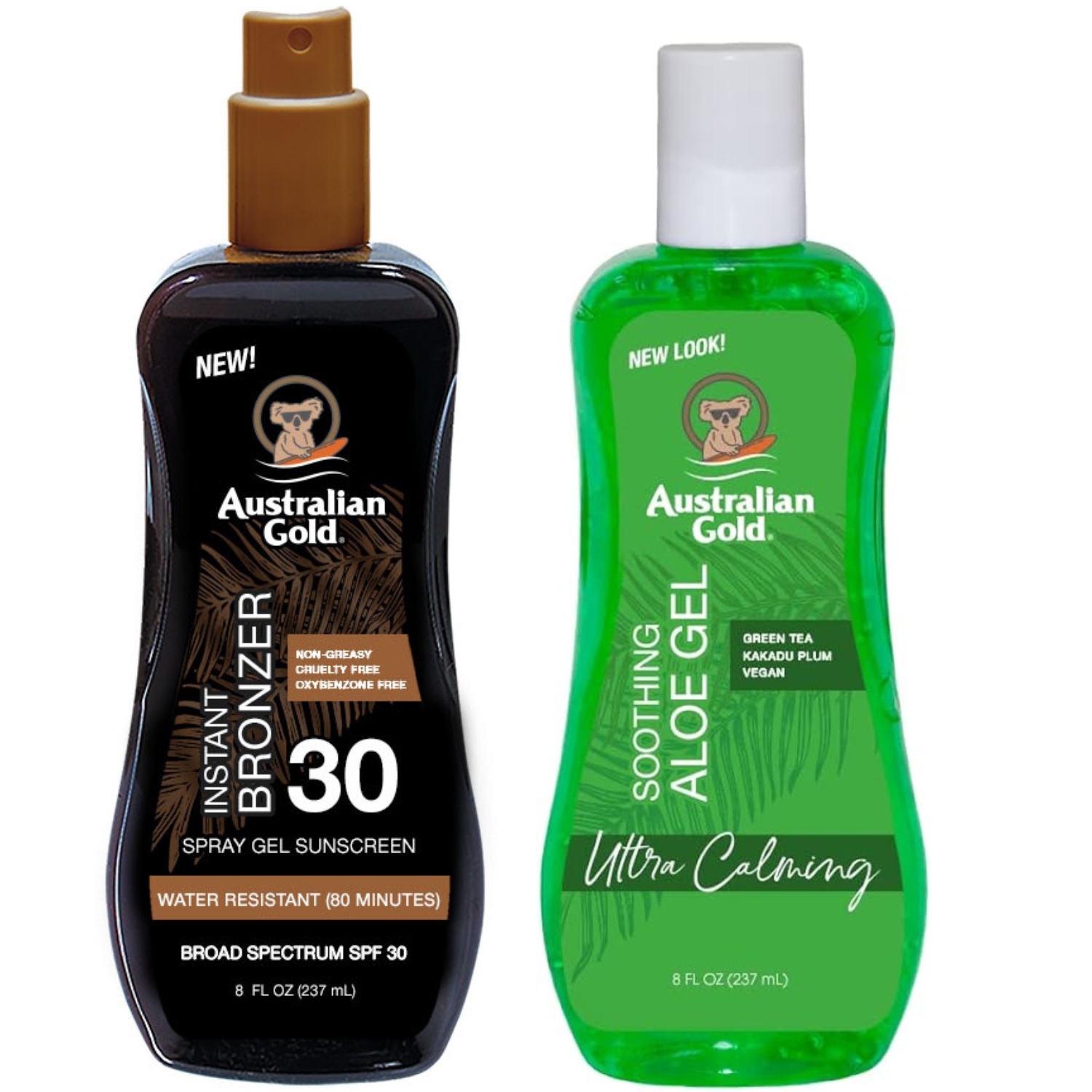 Australian Gold Gel Ve Spreji s bronzerem SPF30 Aloe po opalování