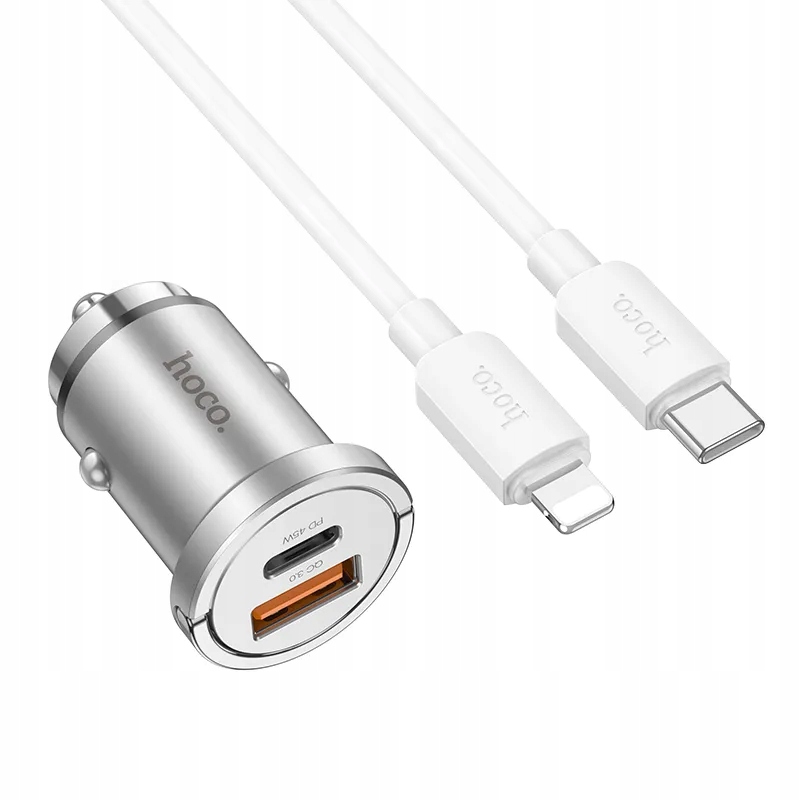 HOCO ŁADOWARKA SAMOCHODOWA 2X USB QC3.0 18W TYP C + KABEL + GRATIS RYSIK Kod producenta 23/04YYMVAQXW