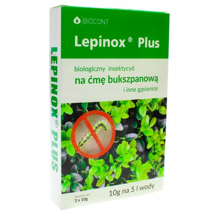 

Lepinox 30g zwalcza gąsienice bielinka w kapuście