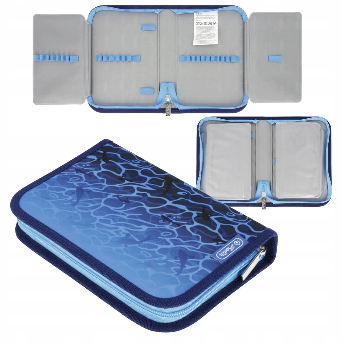 Zestaw tornister plecak szkolny UltraLight Plus śniadaniówka Shark HERLITZ Płeć chłopcy