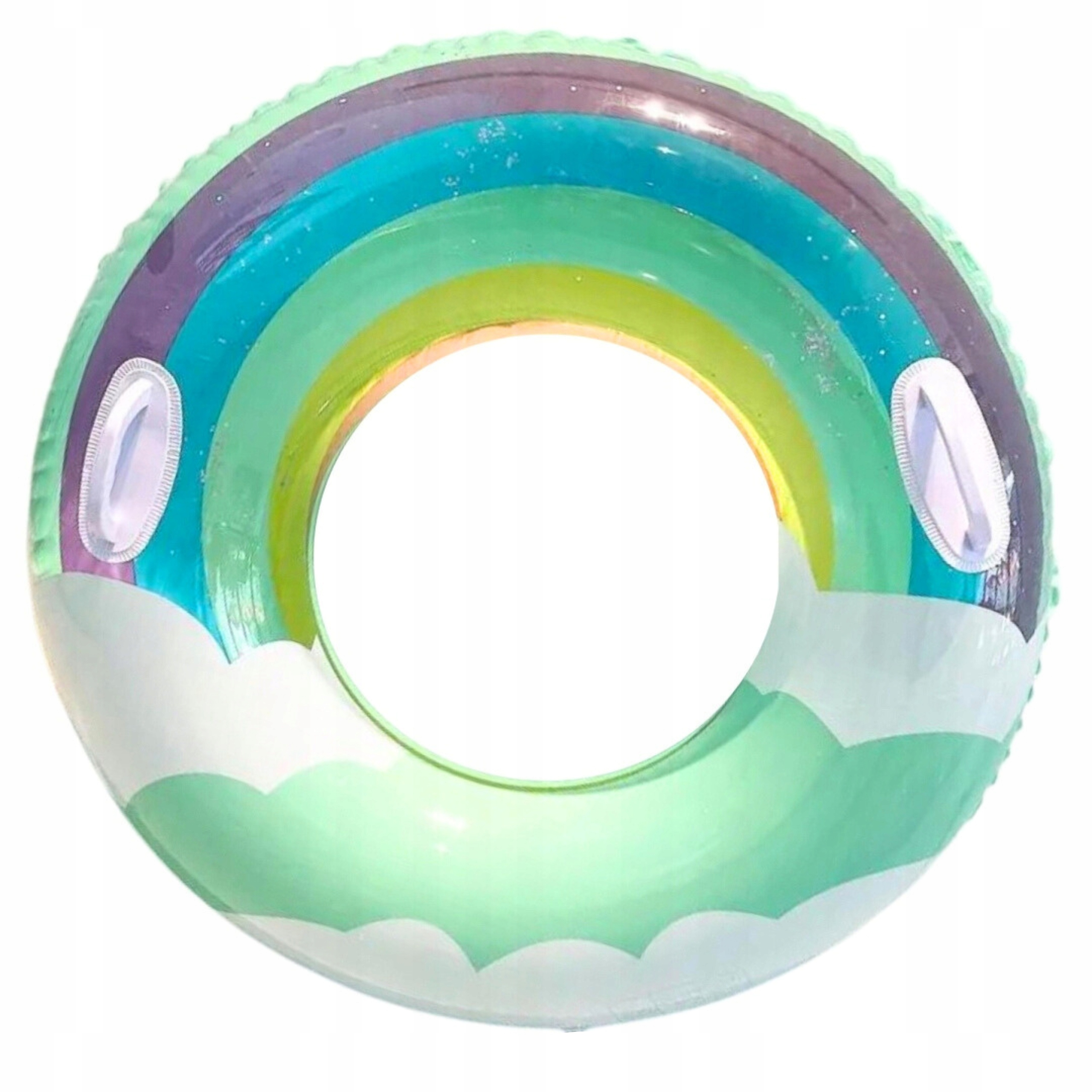 

Duże Dmuchane Koło Tęcza Z Brokatem Do Wody Dzieci