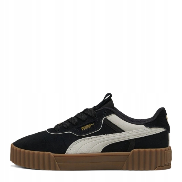 Dámské Boty Puma Carina 3.0 Luxe Suede Kožené Tenisky Na Platformě