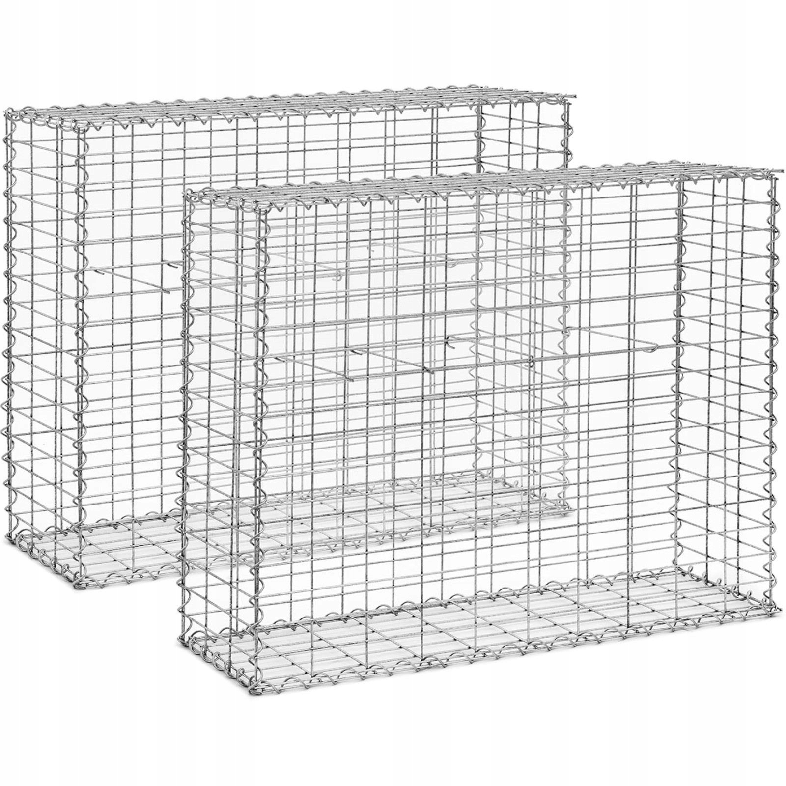 Gabionový Kôš Plot Gabion Kvetináč Murek Oceľový Galvanizovaný 2KS