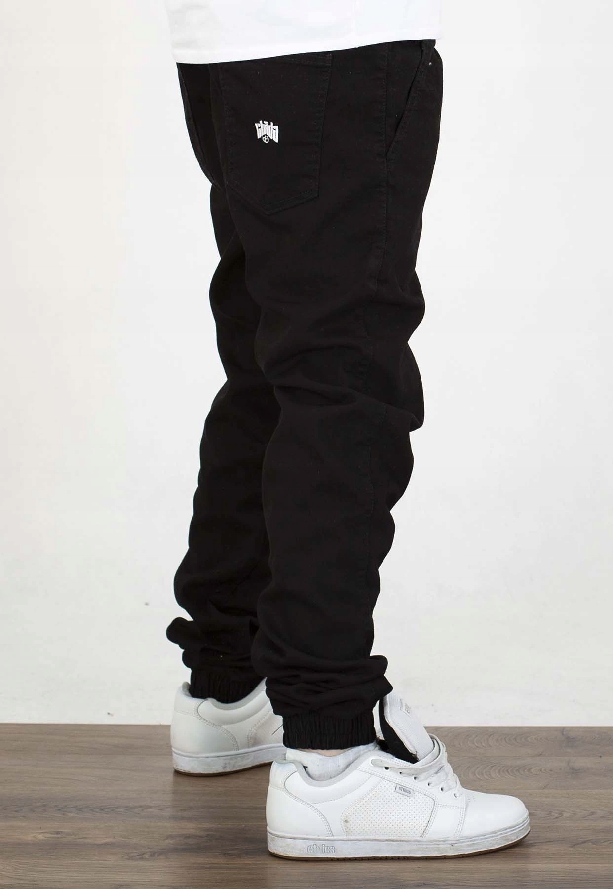 Kalhoty Chada Jeans Joggery Kastet Logo černé