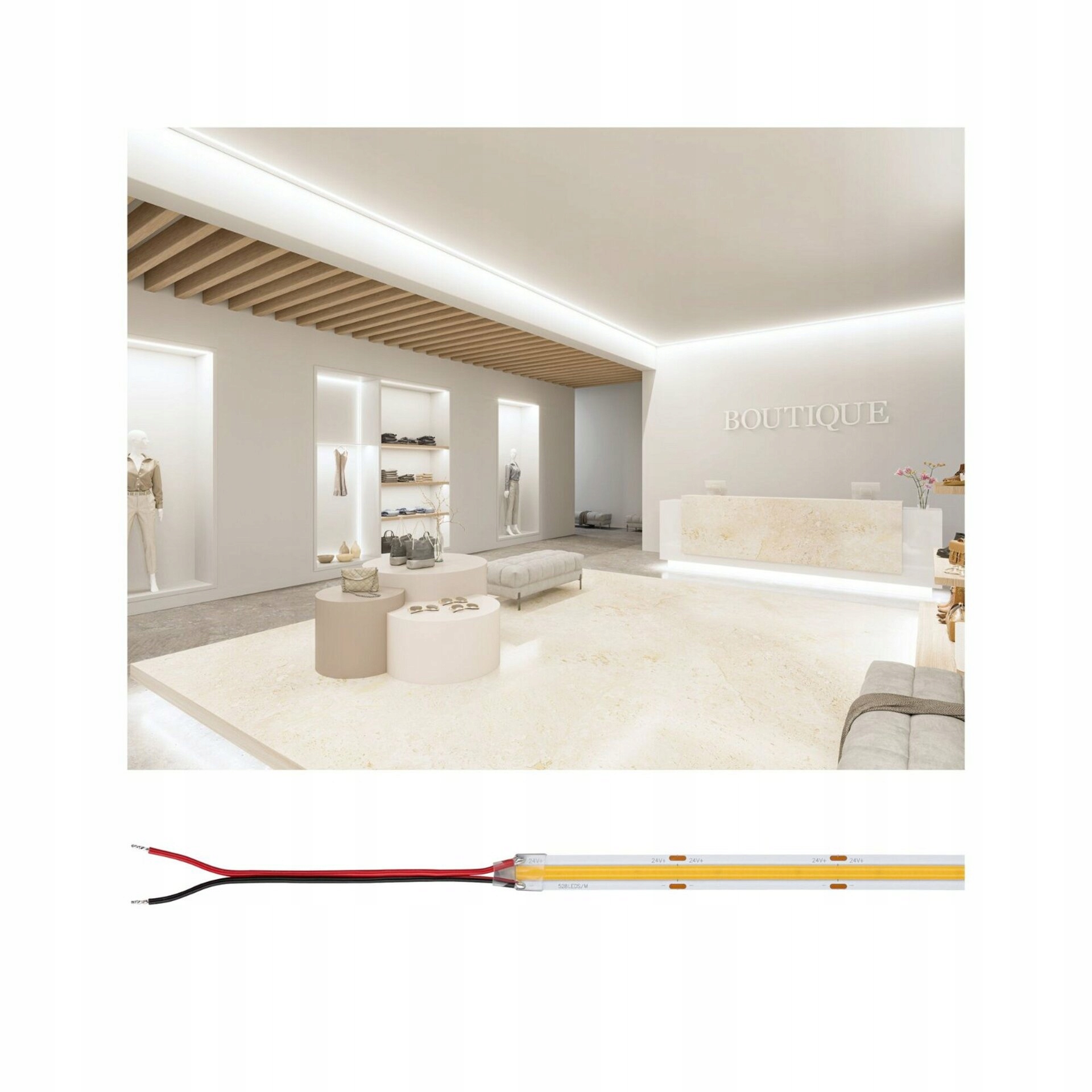 Paulmann Pre Led pásik 5m 68W 1270lm/m 528LED/m 3000K Cob IP20