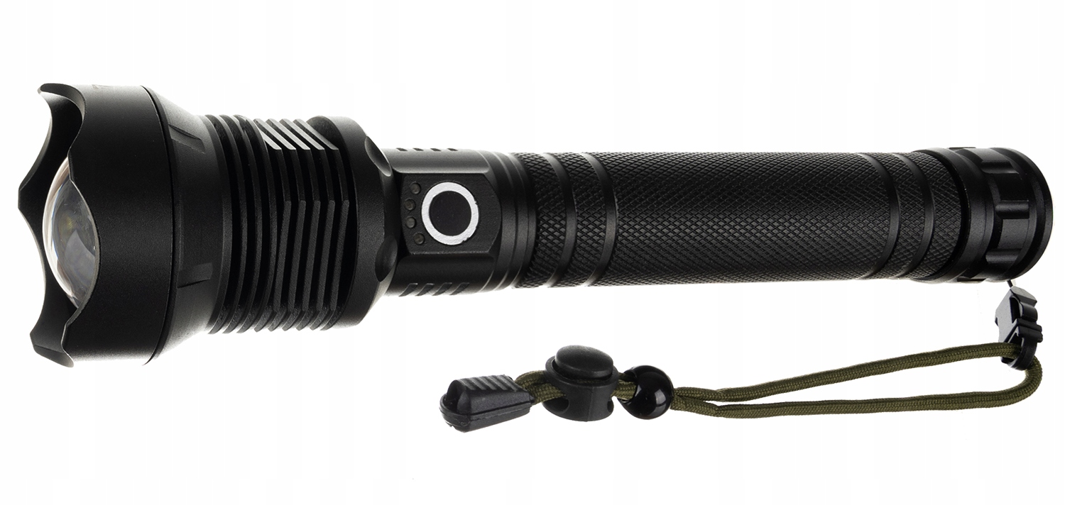 Lanternă tactică militară cu LED-uri XHP70 Aku Flashlight Caracteristici suplimentare rezistent la praf USB reîncărcabilă O-ring rezistent la apă rezistent la șocuri