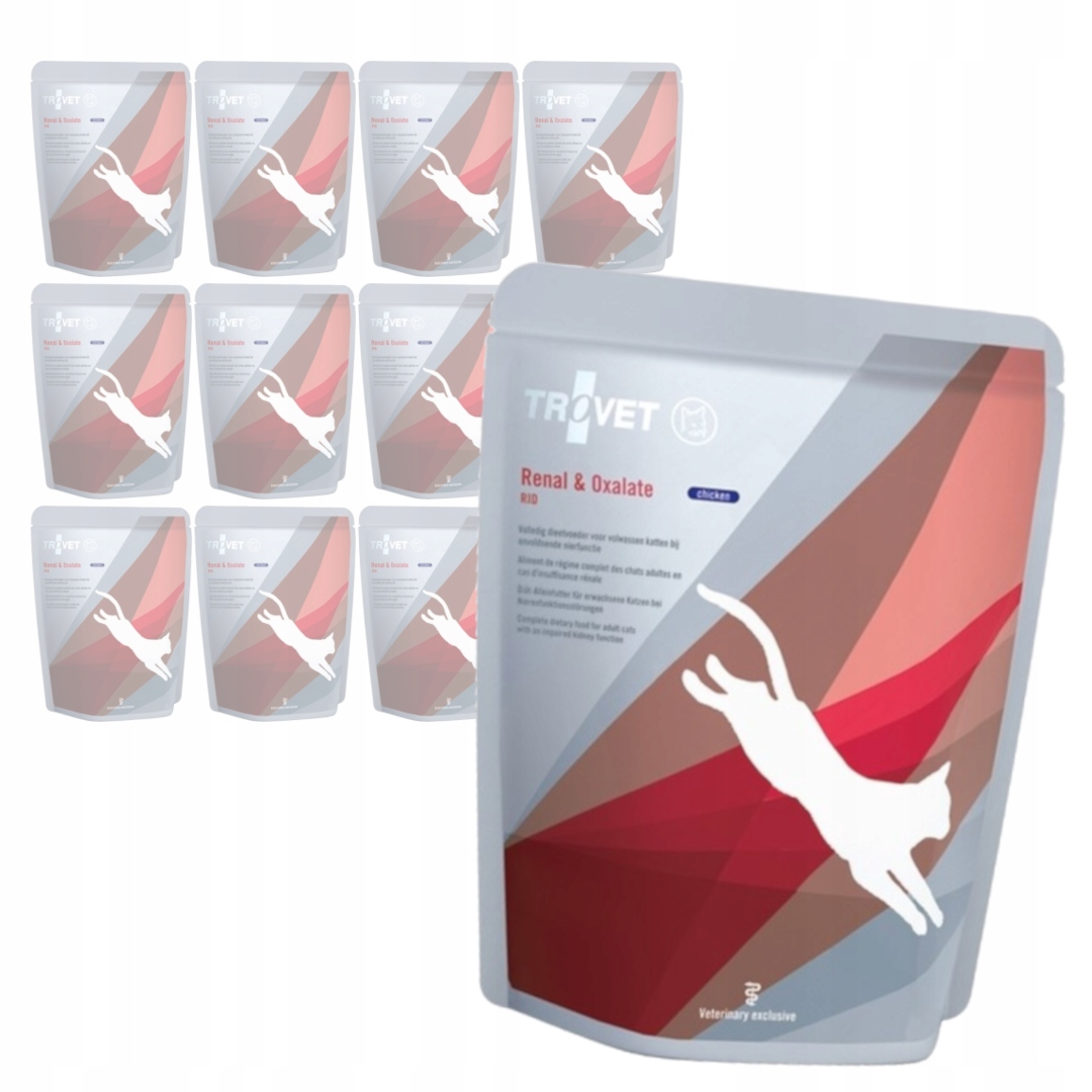 Levně Trovet Renal & Oxalate 12x85g Dietní Vlhké Krmivo s kuřecím masem Pro Kočky