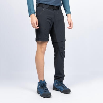 Spodnie turystyczne męskie Quechua MH550 Materiał dominujący Poliamid