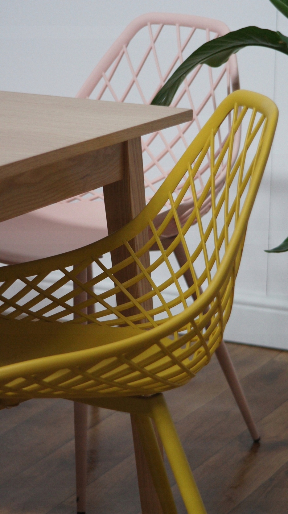 MODNE KRZESŁO CHICO żółty - taras balkon ogród Materiał dominujący tworzywo sztuczne