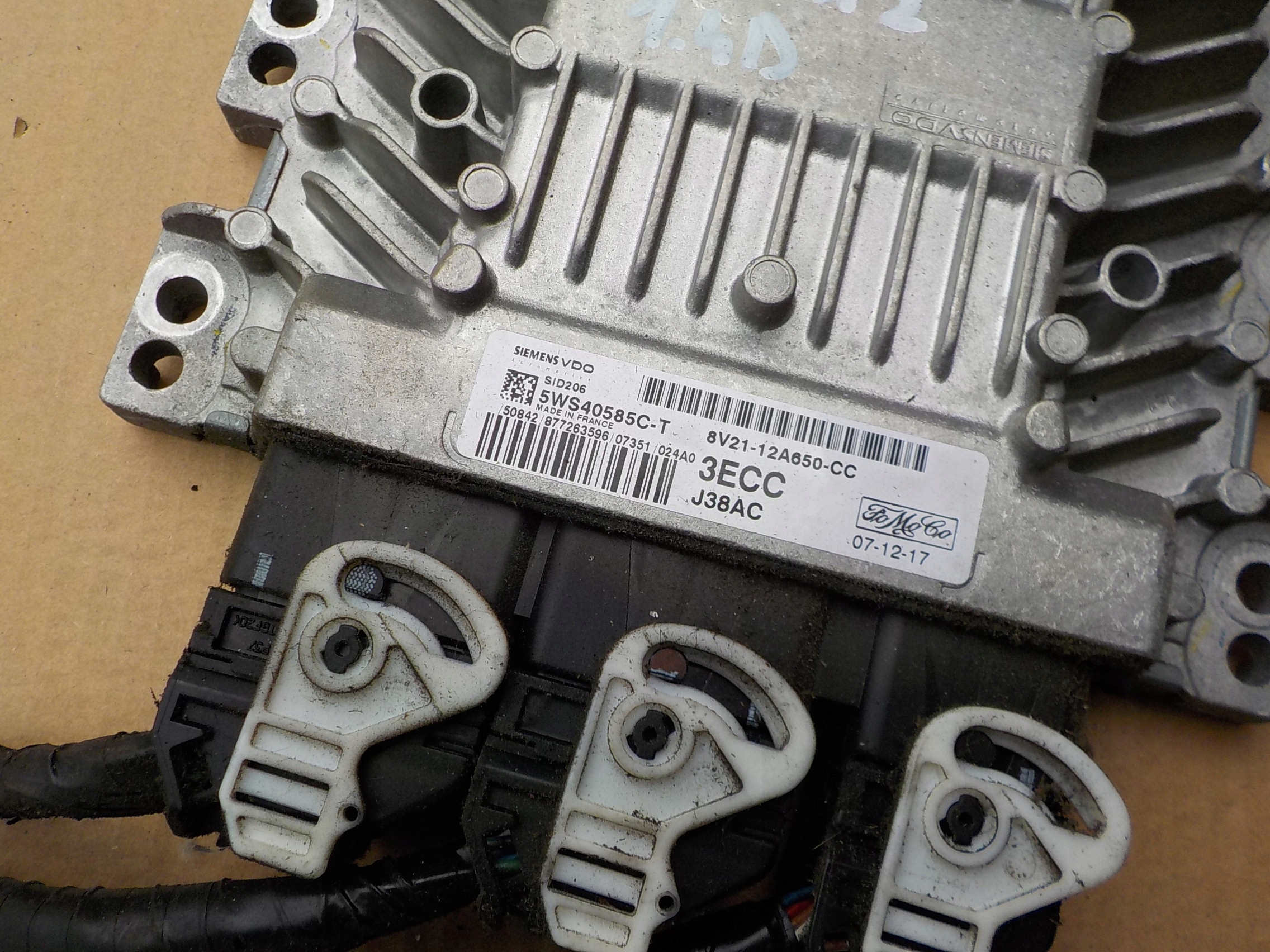 control unit of the engine mazda 2 DE 1,4 CITD 8V21-12A650-CC