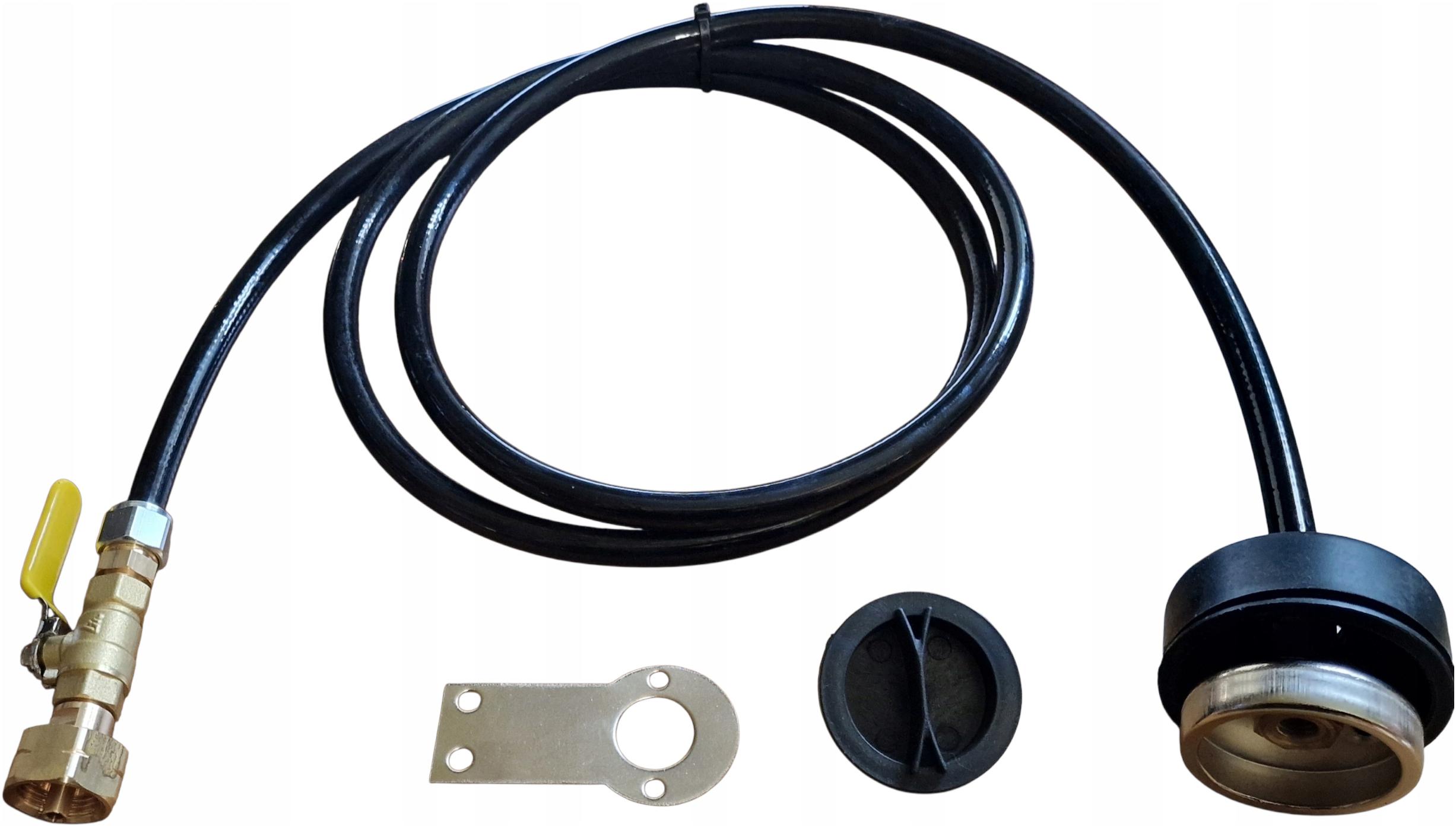 Hadice pro plnění lahví 11 kg Kamper Camper kulový kohout, sada pro plnění plynové nádrže