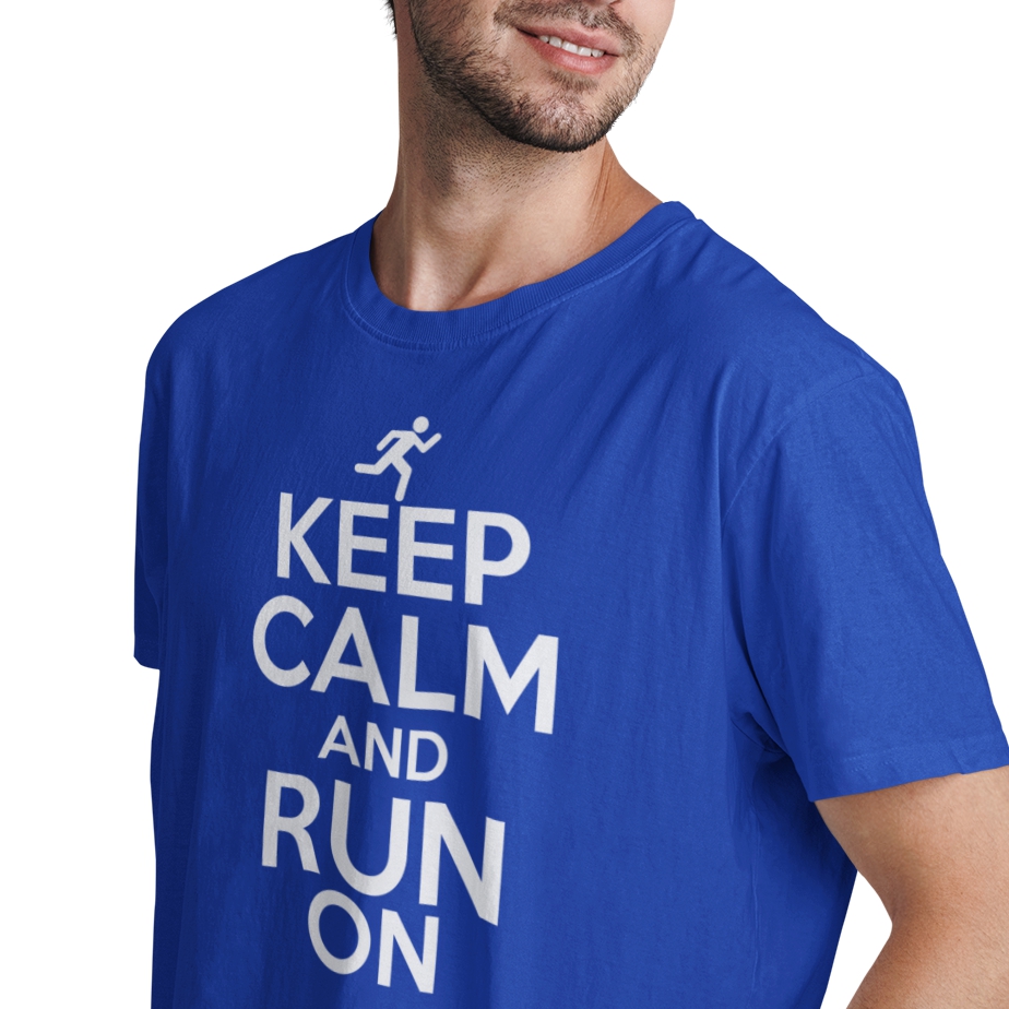 

T-shirt Biegacza Urodziny Keep Calm Run On