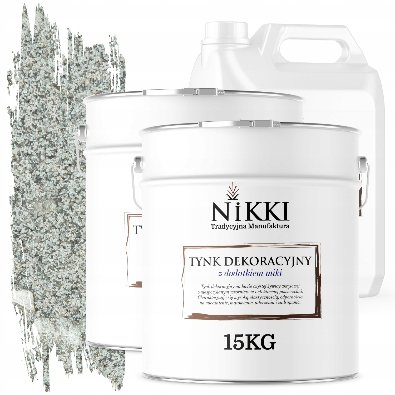 Dekoračná Omietka Vonkajšia/vnútorná 2x15KG Šedá S Perlovou Mikou D903 Základný Náter