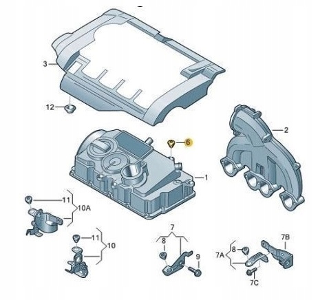MOCOWANIE ODBÓJ POKRYWY SILNIKA SEAT CORDOBA IBIZA Producent części Inny