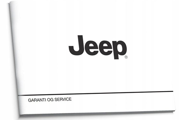 Jeep Čistá dánská servisní kniha