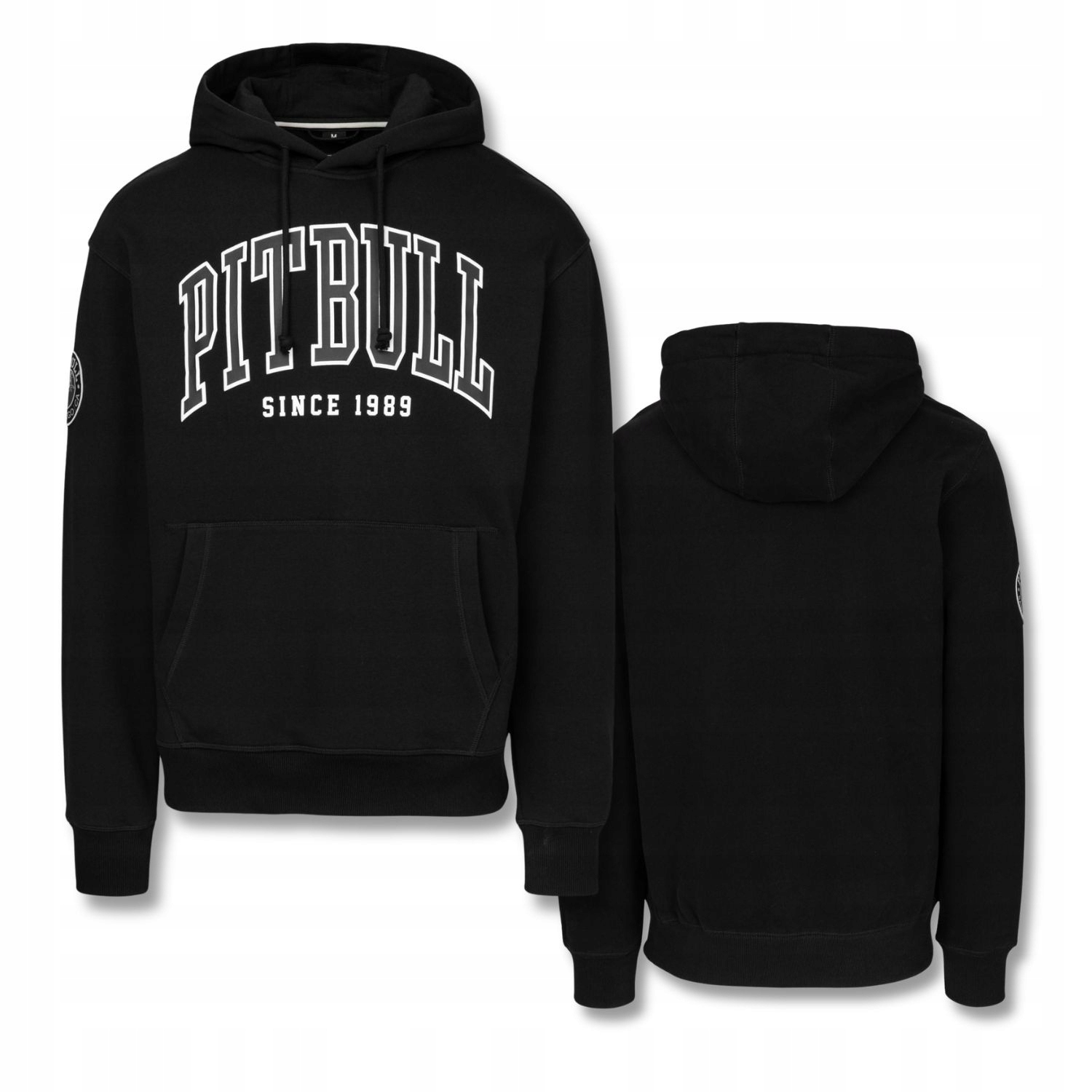 Pánská Mikina s kapucí Pitbull Badger, pohodlný volnější střih, velikost S