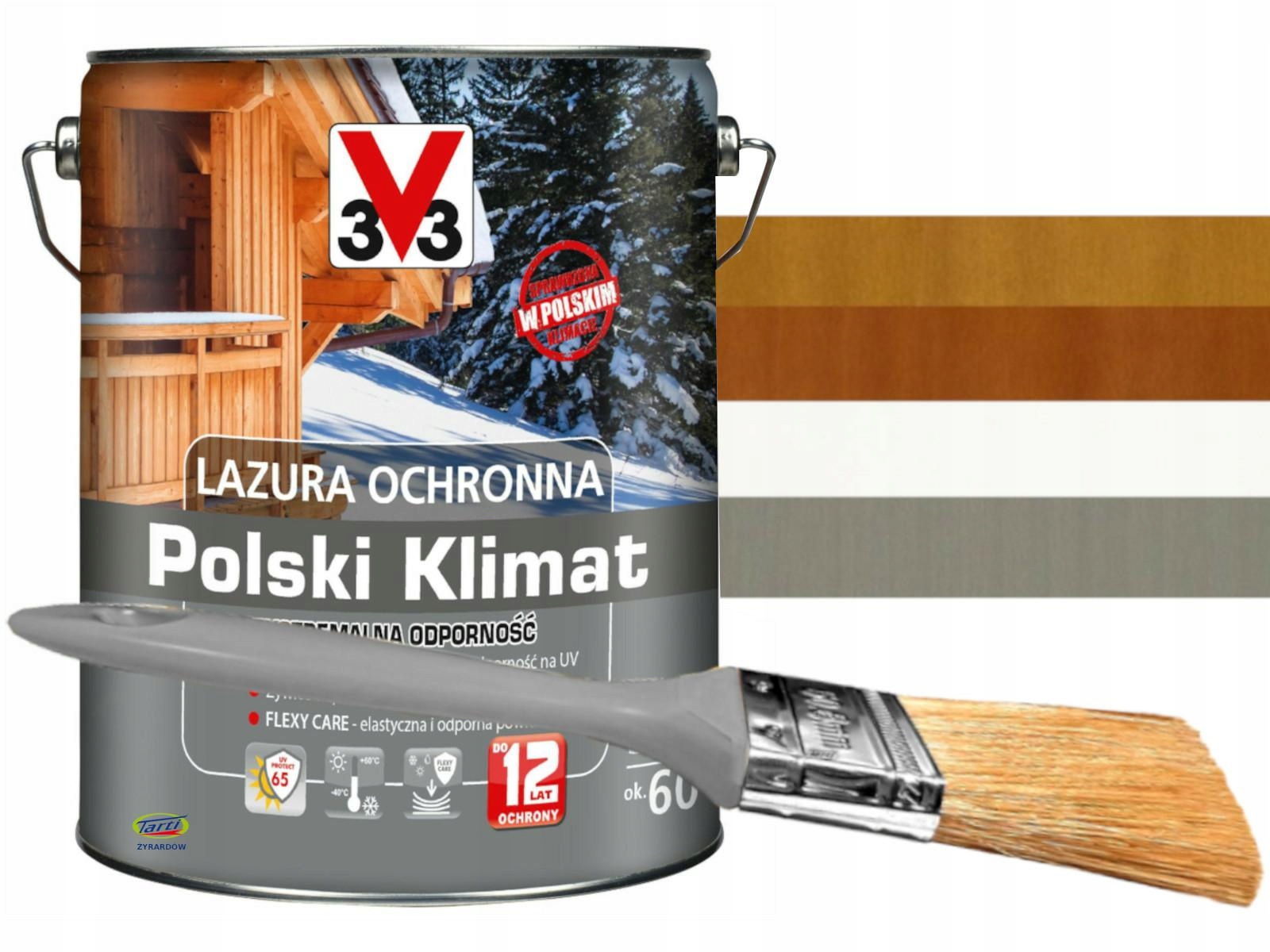 

Lazura V33 Polski Klimat 12 lat 5L Pędzel