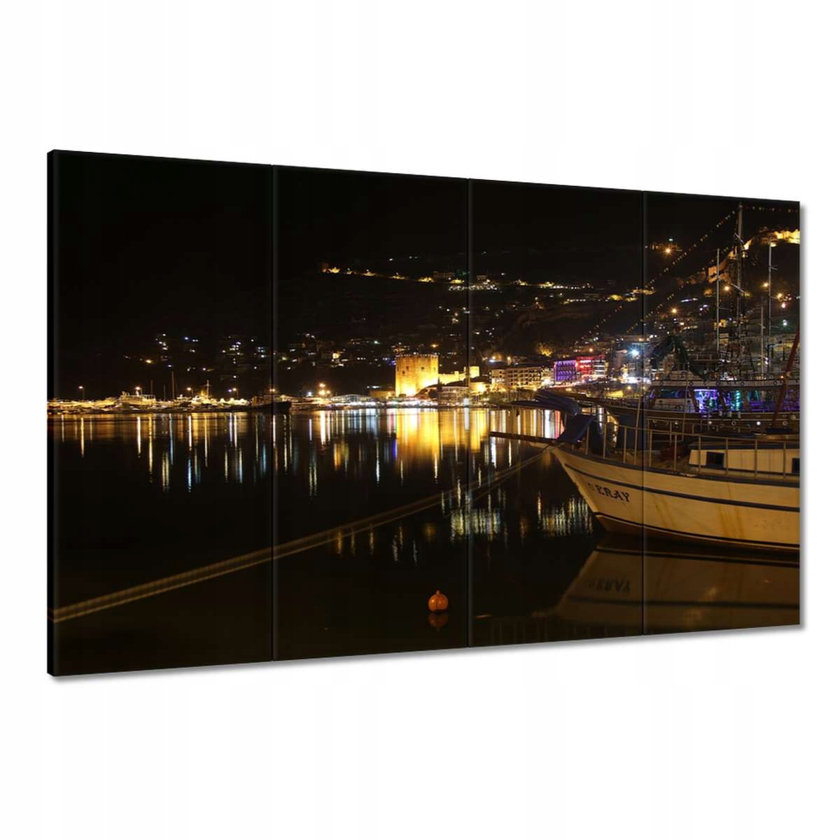 Obrazy 120x80 Antalya v noci Výlet