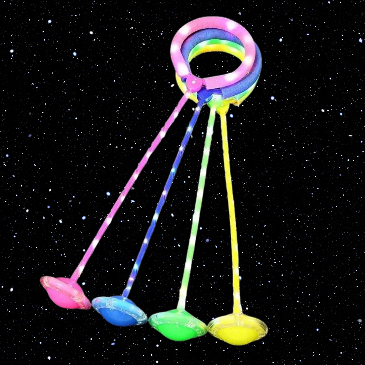 Skakanka na nogę HULA HOP skipper dla dzieci ŚWIECĄCA skip jump LED kolory Wiek dziecka 3 lata +