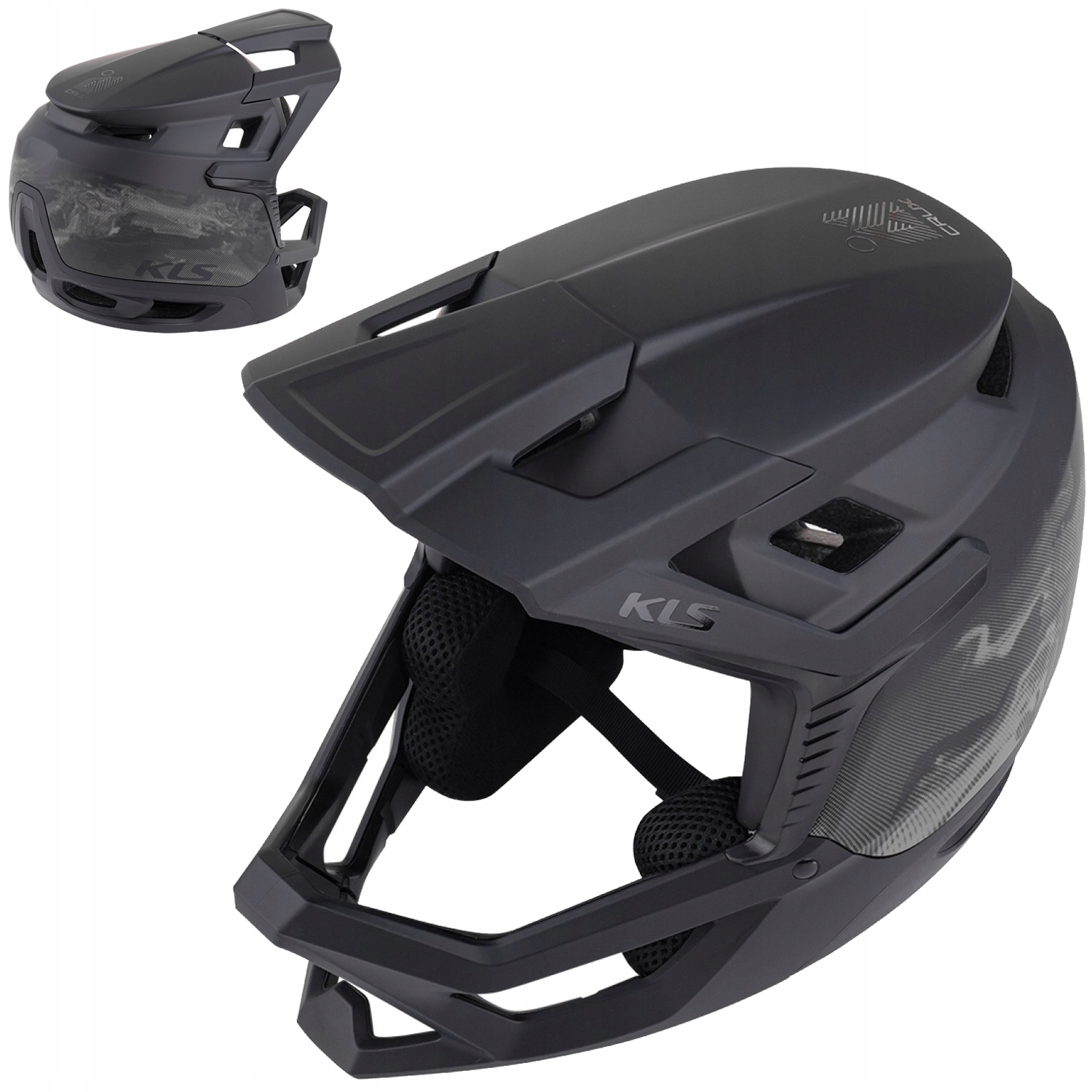 Cyklistická přilba Kellys Crux M/L 54-58 cm Full Face Mtb Enduro Black