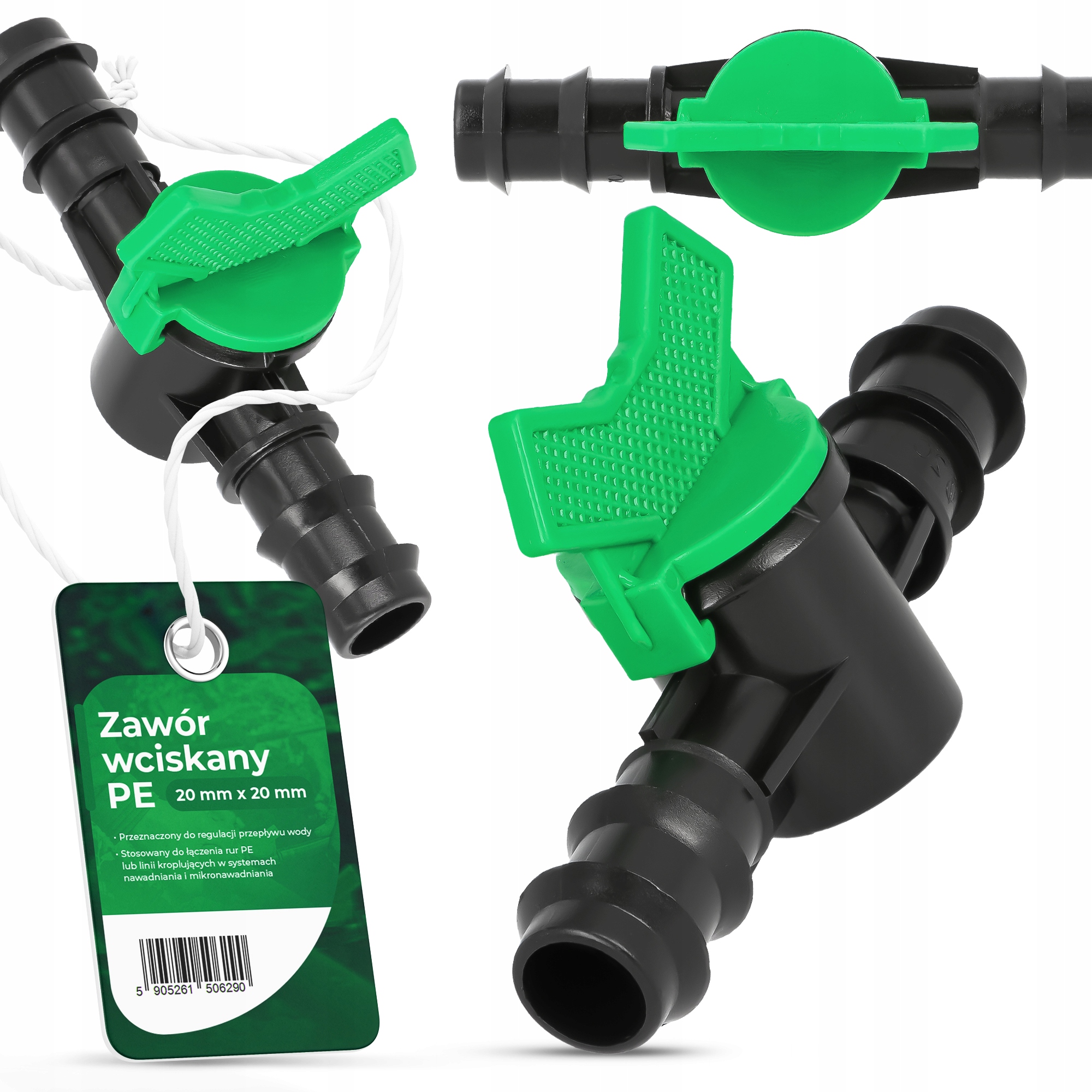 

Zawór do linii kroplującej 2x wtyk na wąż 20 mm