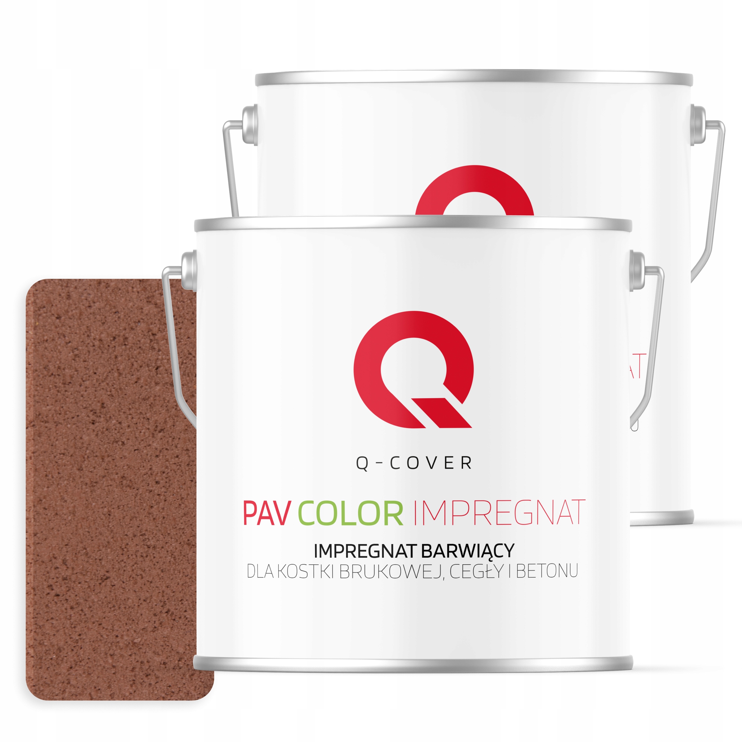 Impregnát Barvící kostka Bruk Mokrý Kámen 5L Cihlová barva