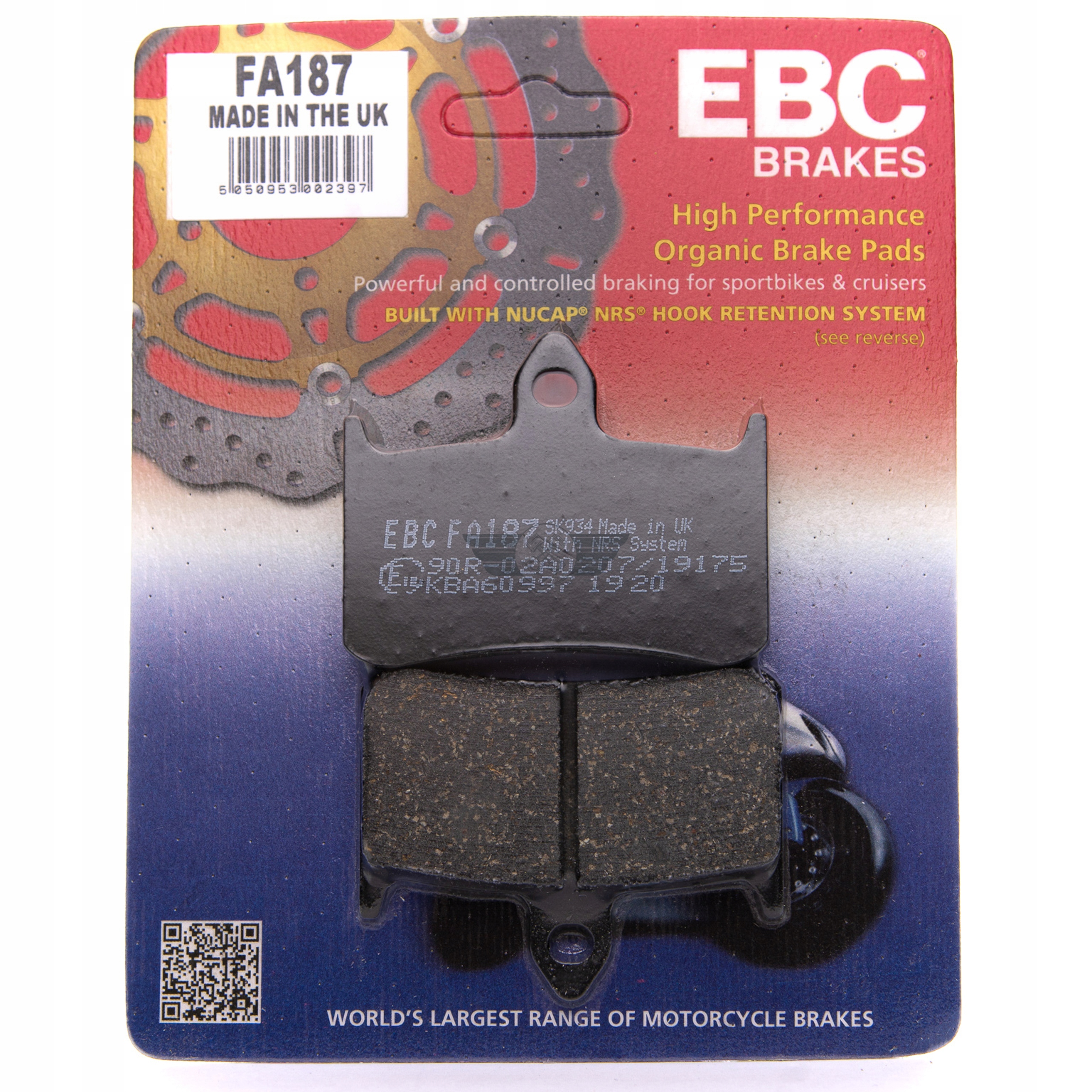 KLOCKI HAMULCOWE EBC HONDA CBR 900 RR 1992-1997